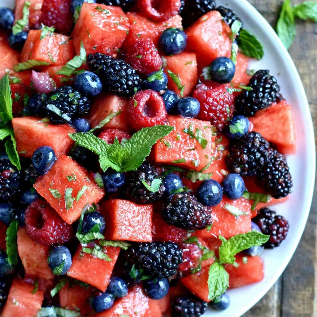 Berry Watermelon Fruit Salad: A Refreshing Summer Delight