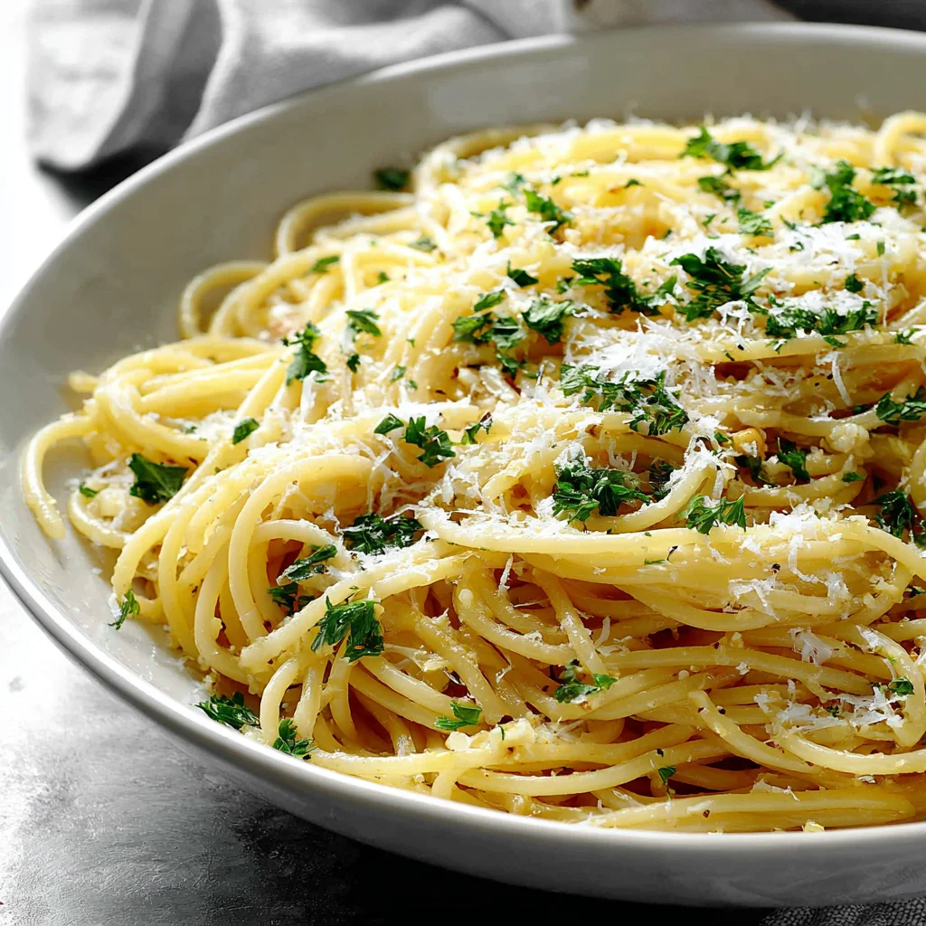 Easy Lemon Butter Garlic Pasta