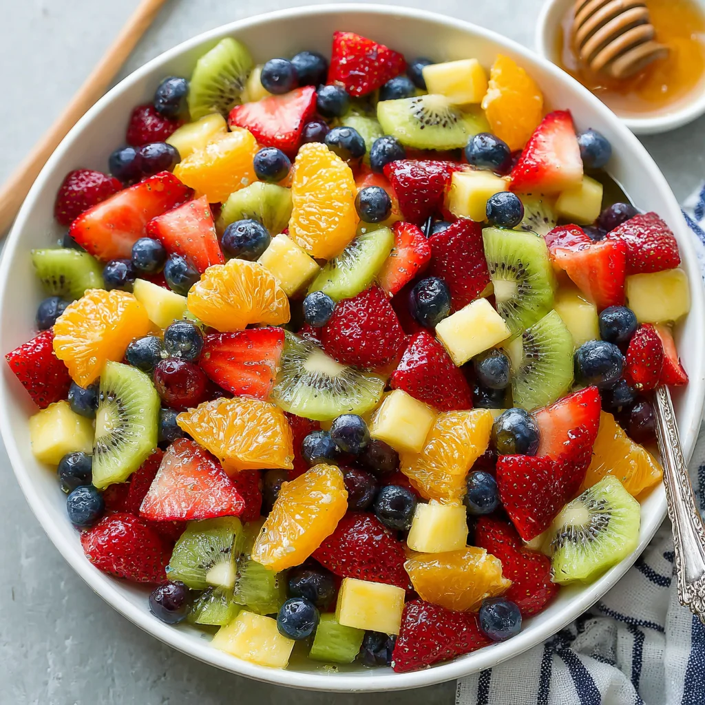 Honey Lime Rainbow Fruit Salad: A Vibrant and Refreshing Treat