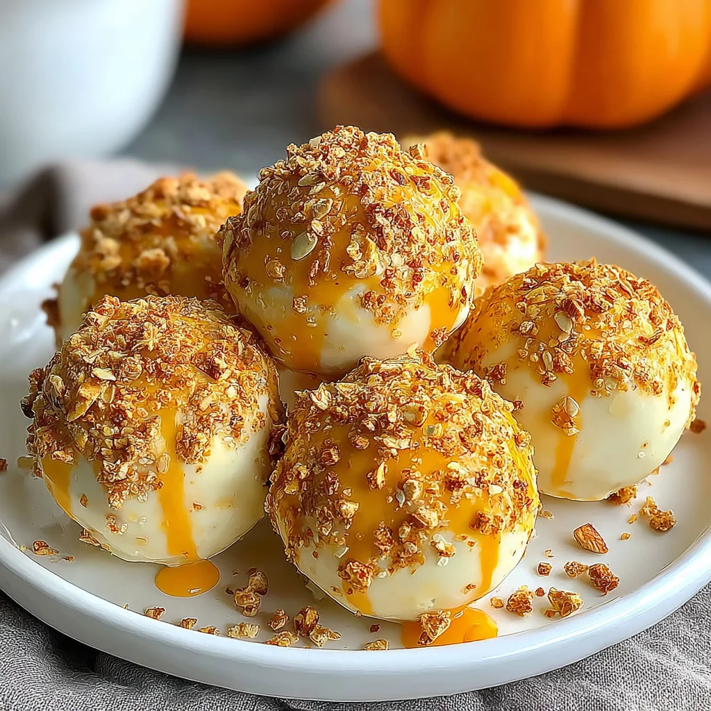 No Bake Pumpkin Cheesecake Balls