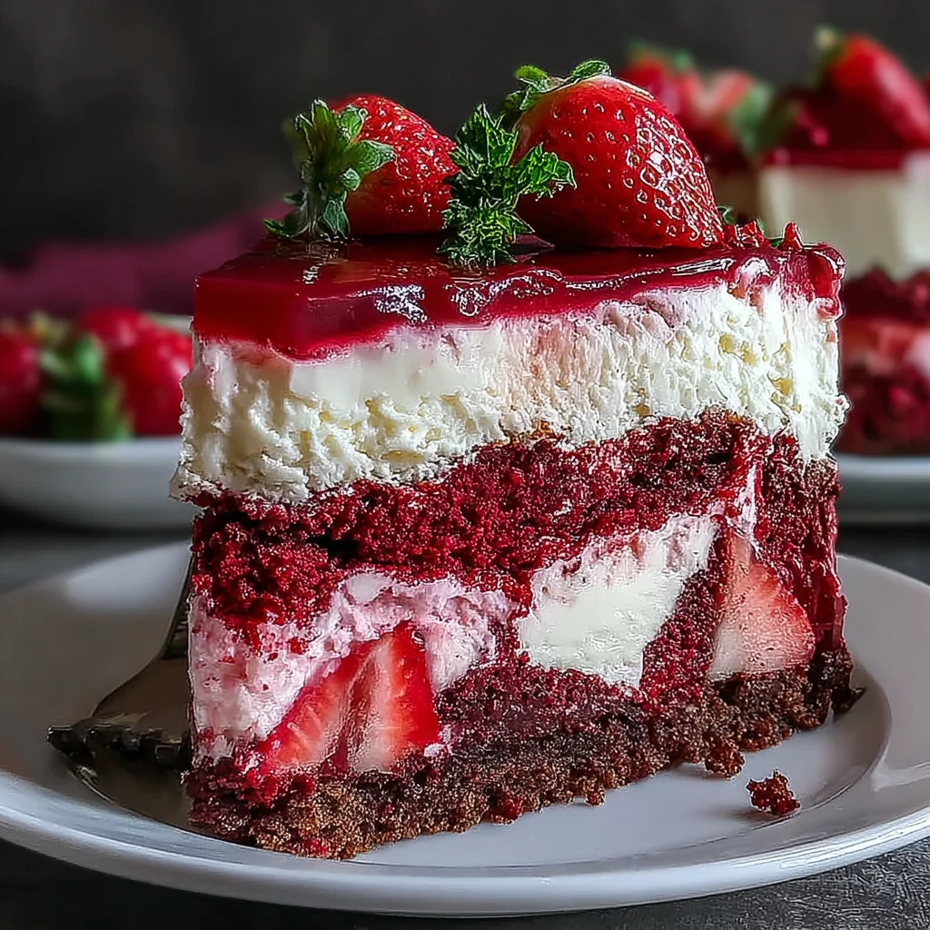 Red Velvet Strawberry Cheesecake: A Decadent Dessert Delight