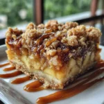 Salted Caramel Apple Crumble Bars