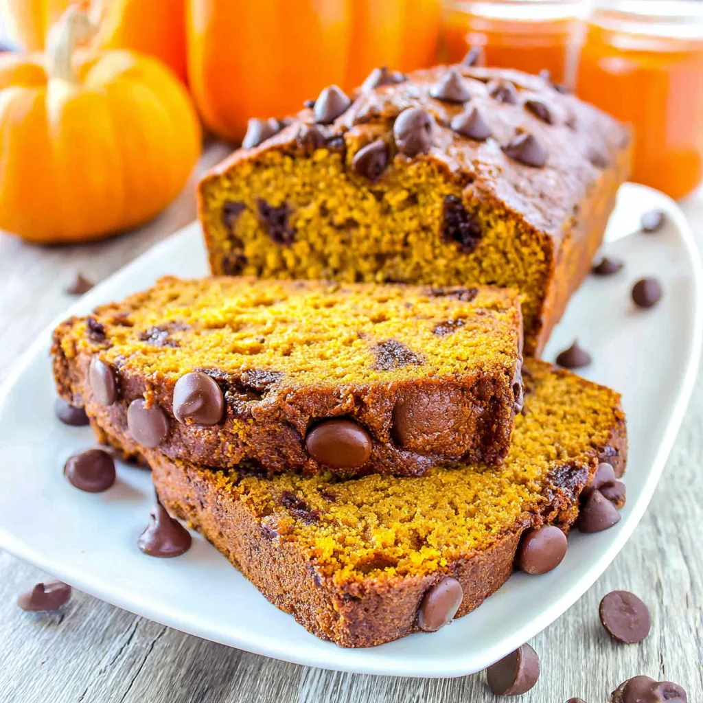 chocolate chip pumpkin bread