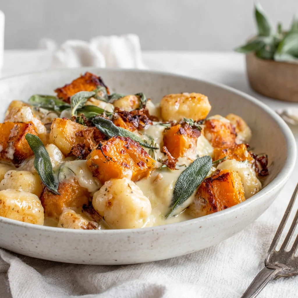 Air Fryer Pumpkin Gnocchi Bake