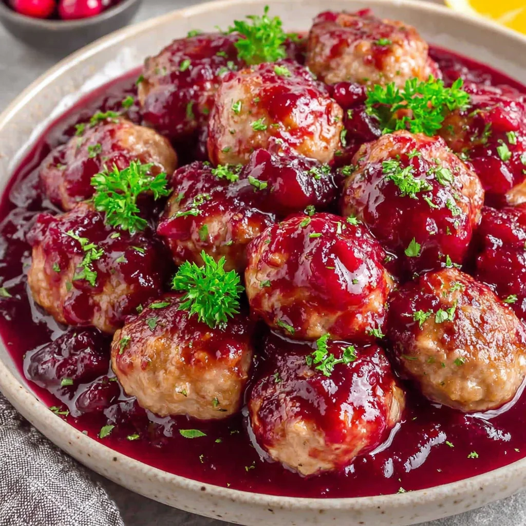 The Ultimate Appetizer: Baked and Glazed Best Christmas Cranberry Meatballs
