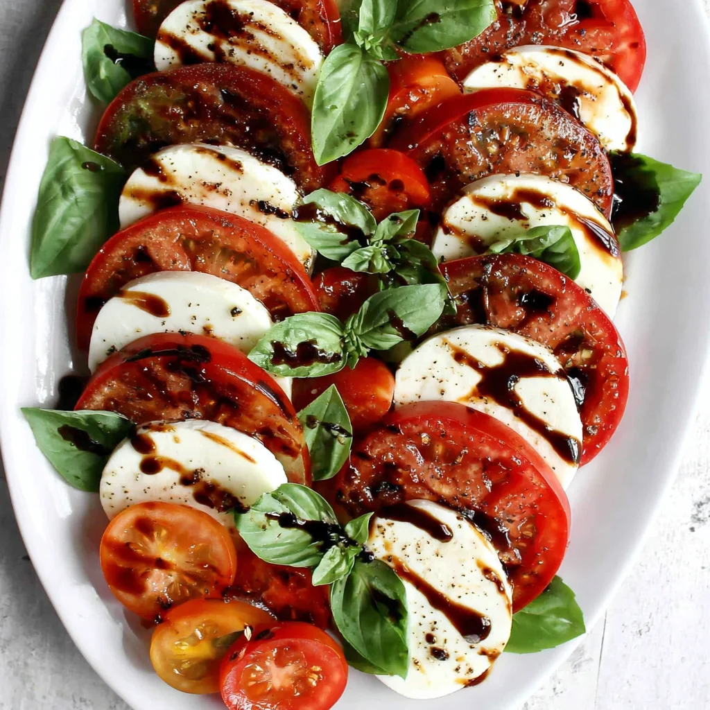 Caprese Salad with Balsamic Reduction: A Taste of Italy