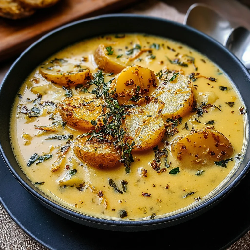 Cheddar Garlic Herb Potato Soup: A Creamy Comfort Food Classic