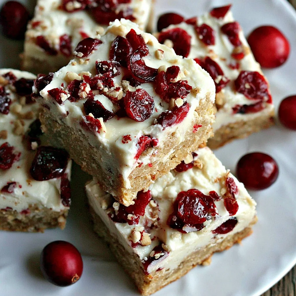 Cranberry Bliss Bars: A Festive Treat