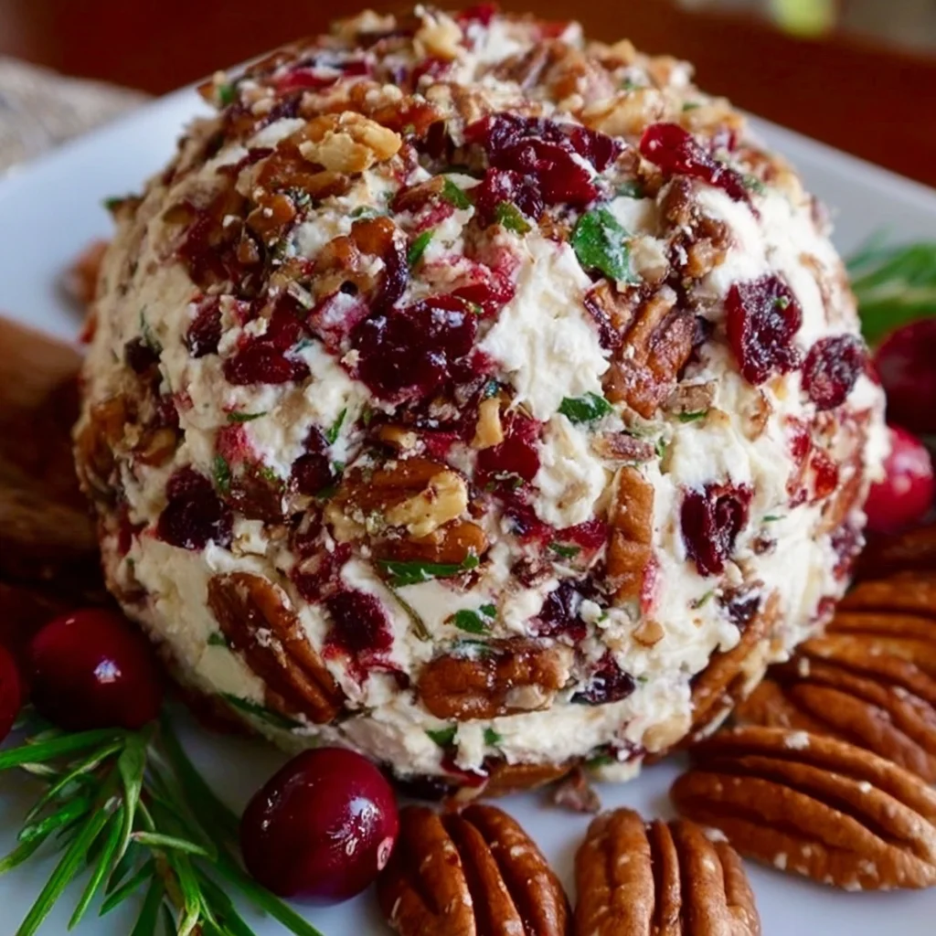 Cranberry Pecan Cheese Ball: A Festive Holiday Appetizer