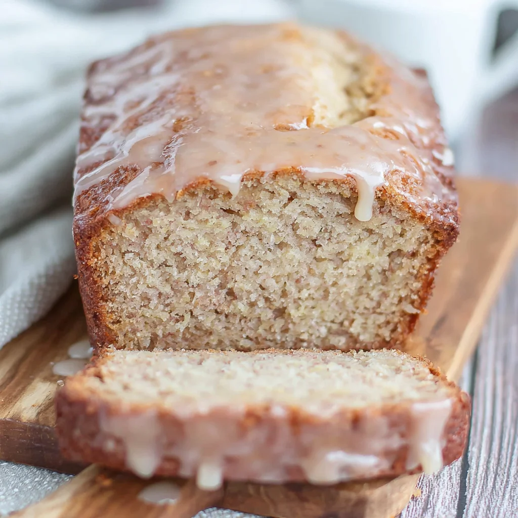 Glazed Eggnog Banana Bread: A Festive Holiday Treat