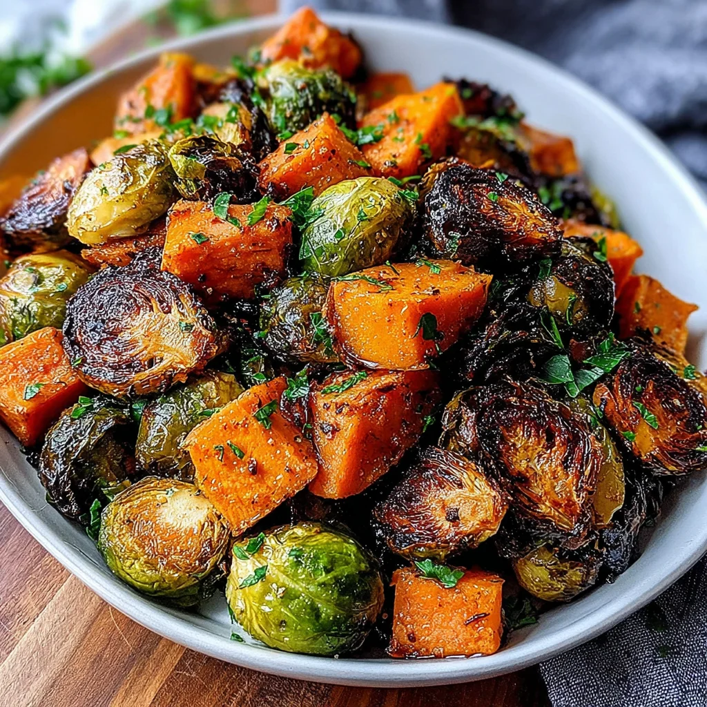 The Best Classic Roasted Brussels Sprouts & Sweet Potatoes Recipe: Crispy Edges, Tender Centers, and Perfect Flavor