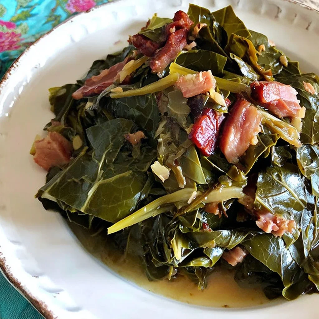 The Ultimate Recipe for Silky Southern Collard Greens with Bacon and Smoky Ham Hocks