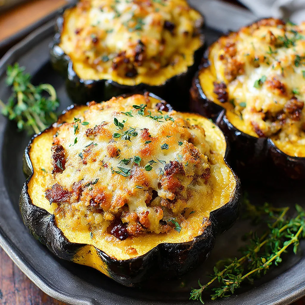 Stuffed Baked Acorn Squash: A Fall Flavor Explosion