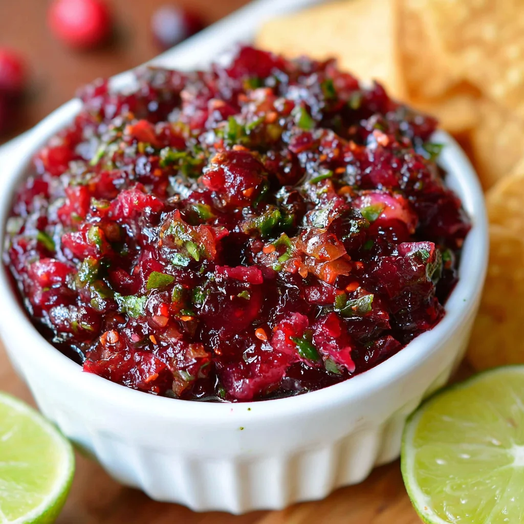 Sweet and Spicy Cranberry Salsa: A Festive Flavor Explosion