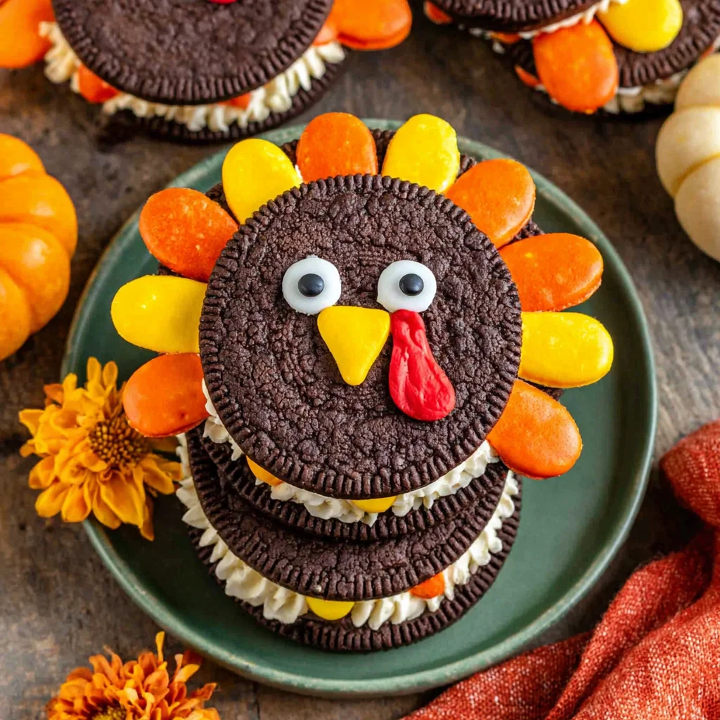 Thanksgiving Oreo Turkey Cookies