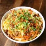 Healthy Chicken Egg Roll in a Bowl