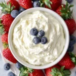 Marshmallow Cream Cheese Fruit Dip