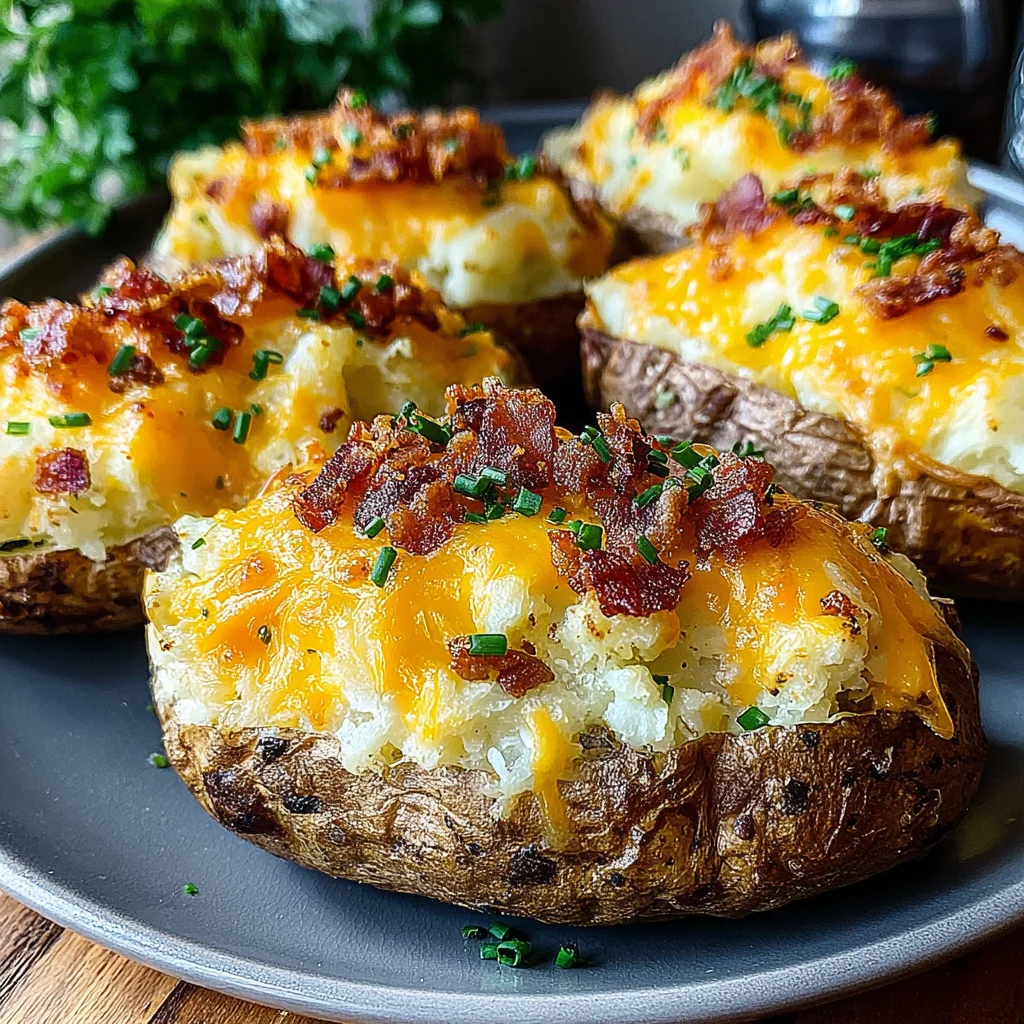 The Ultimate Creamy, Cheesy Twice Baked Potatoes Recipe