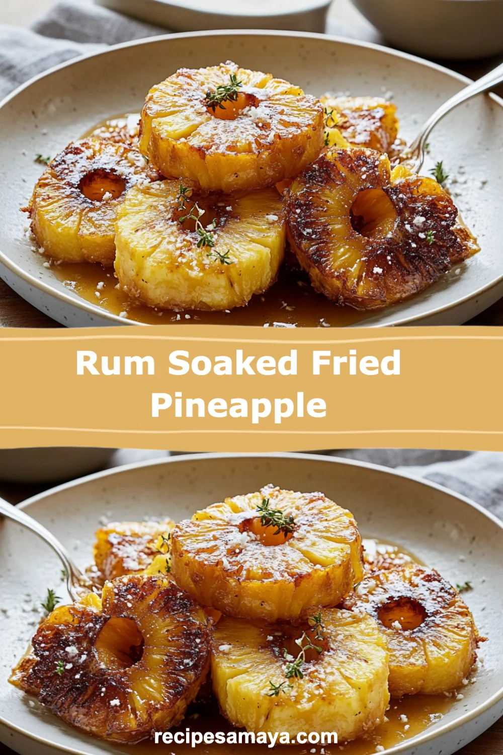 Tropical Delight: Irresistible Rum Soaked Fried Pineapple Recipe You Must Try!