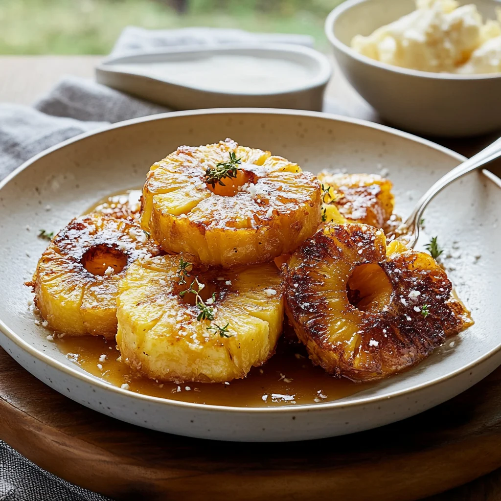 Rum Soaked Fried Pineapple Recipe (Tropical Delight!)
