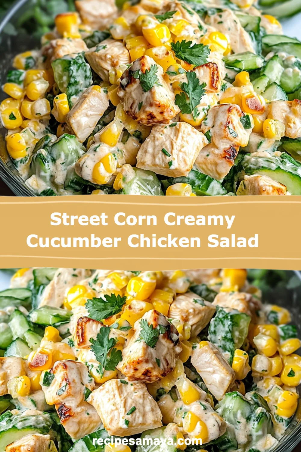 Irresistible Street Corn Creamy Cucumber Chicken Salad Recipe You Need to Try!