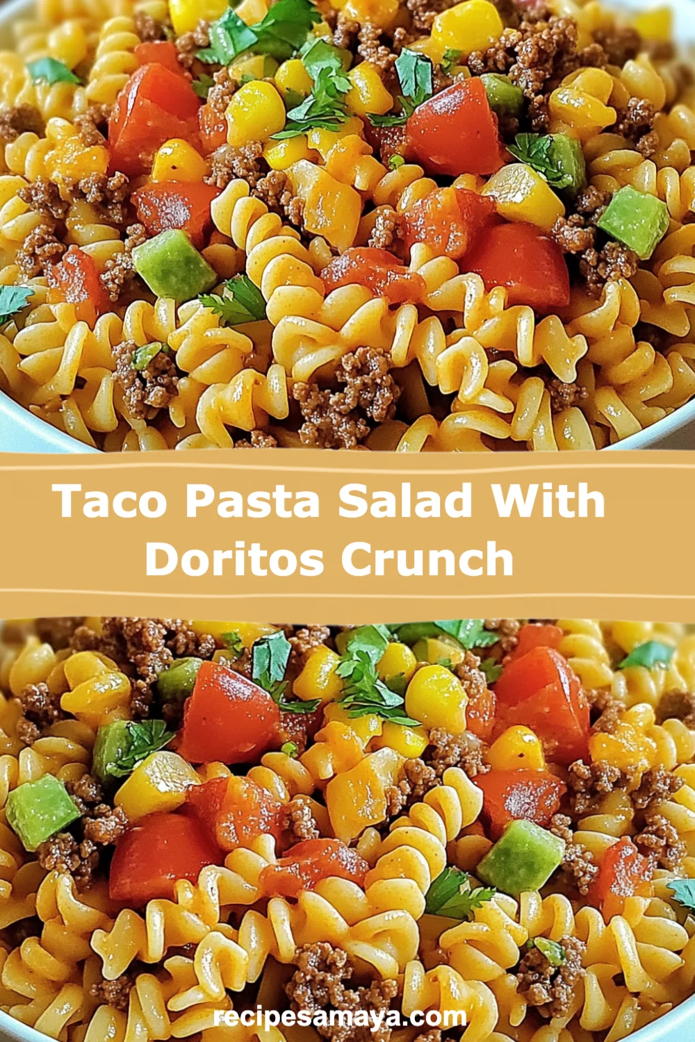 Taco Pasta Salad with Doritos Crunch: The Ultimate Crowd-Pleasing Recipe You Need to Try!
