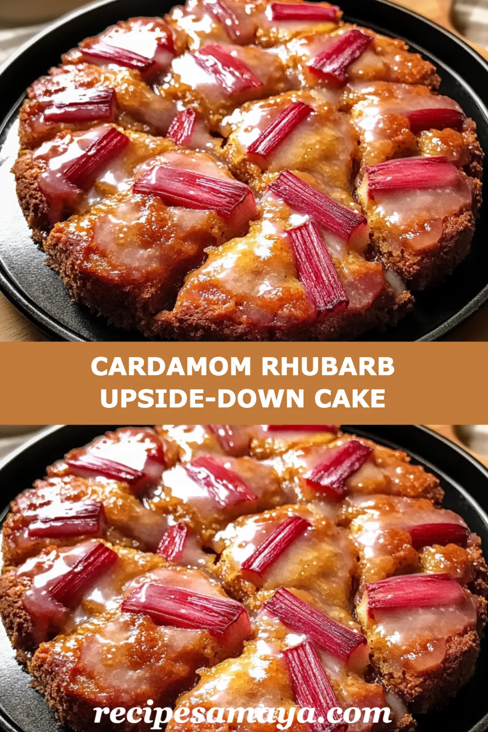 Delight in Every Bite: Cardamom Rhubarb Upside-Down Cake Recipe You Must Try!