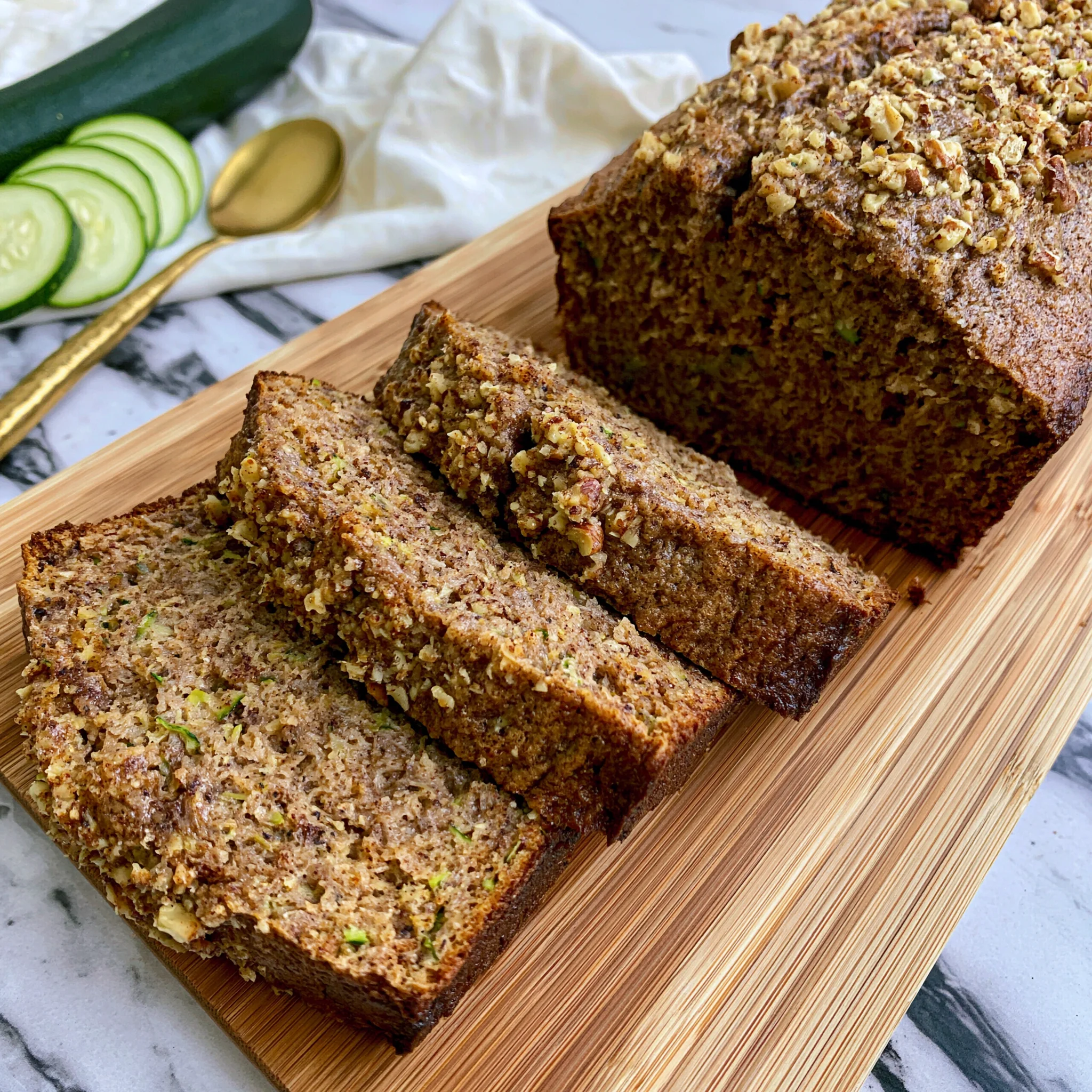 Cinnamon Spiced Moist Zucchini Bread Recipe