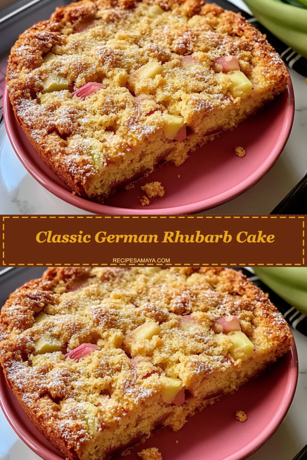 Deliciously Easy Classic German Rhubarb Cake Recipe You Must Try!
