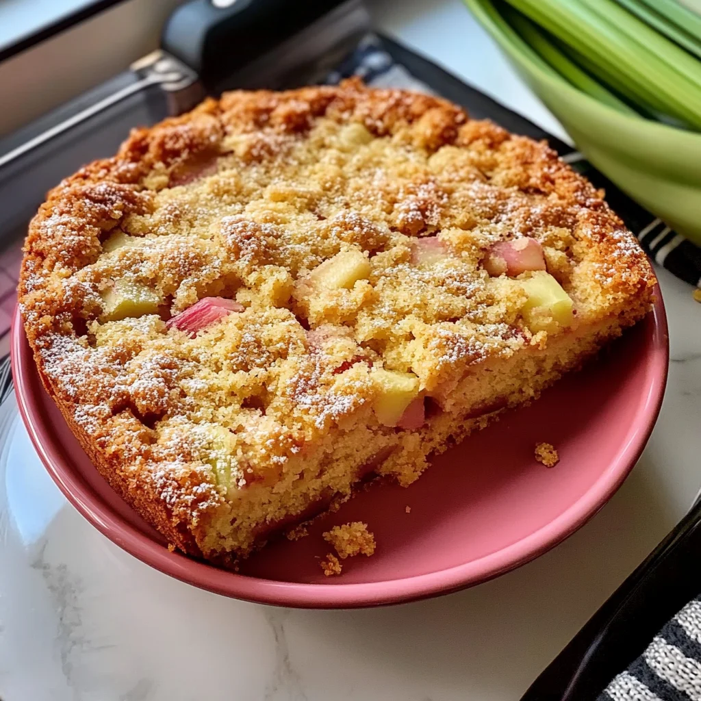 Classic German Rhubarb Cake Recipe