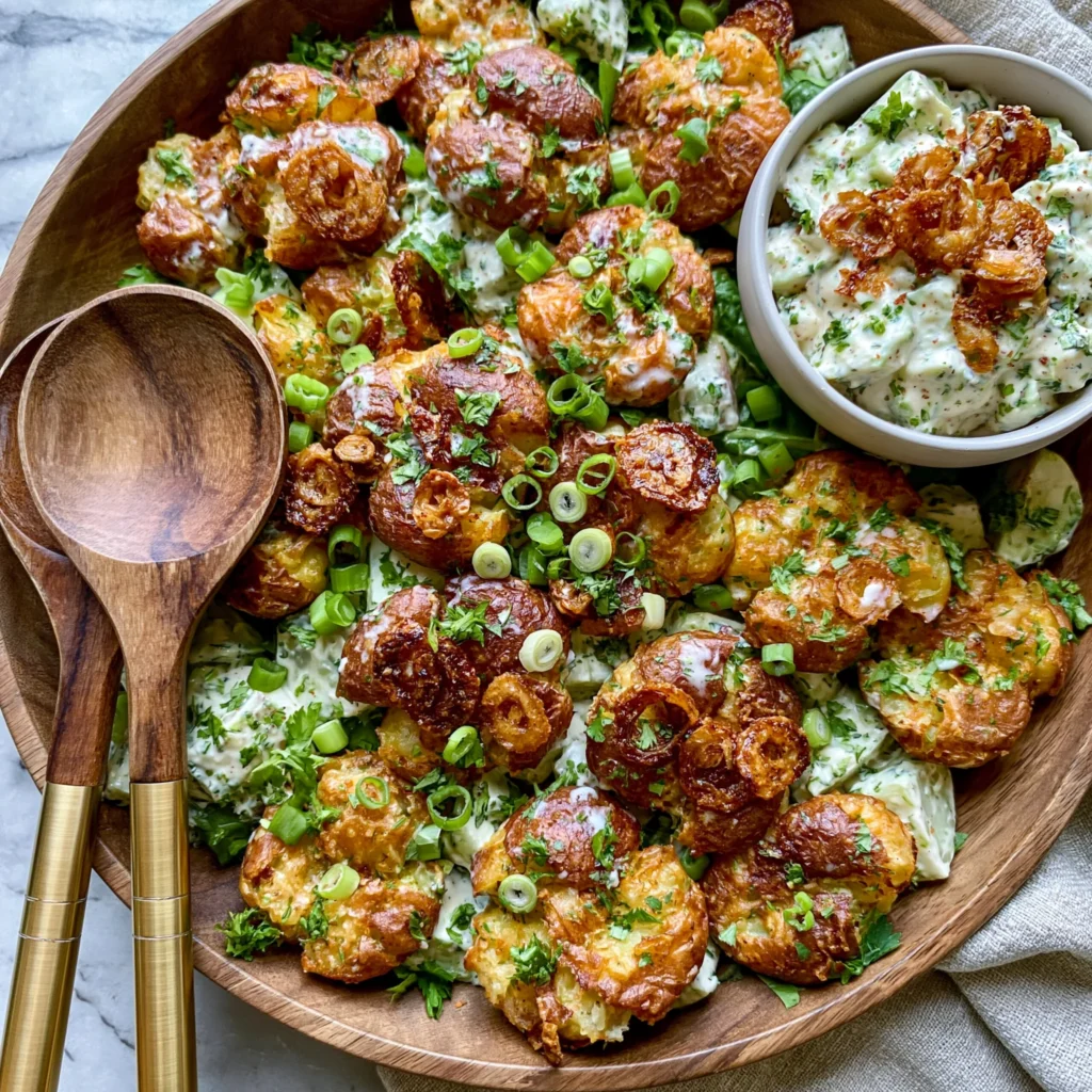 Crispy Smashed Potato Salad Recipe (Perfect for Summer!)
