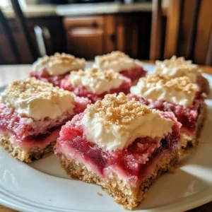 Delicious Lemon Rhubarb Bars Recipe (Easy and Refreshing!)