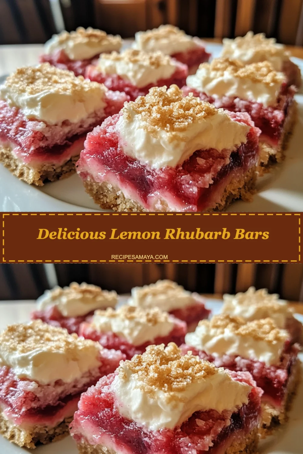 Irresistible Delicious Lemon Rhubarb Bars Recipe You'll Want to Make Today!