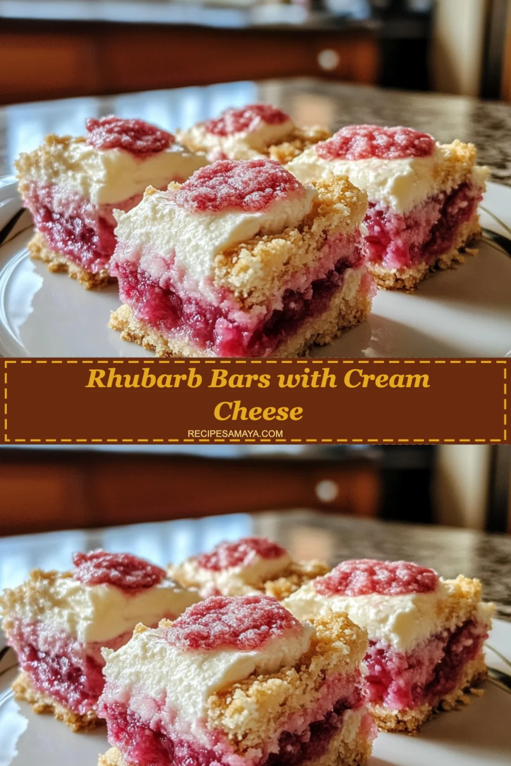 Delight in Homemade Rhubarb Bars with Cream Cheese - A Sweet and Tangy Treat!