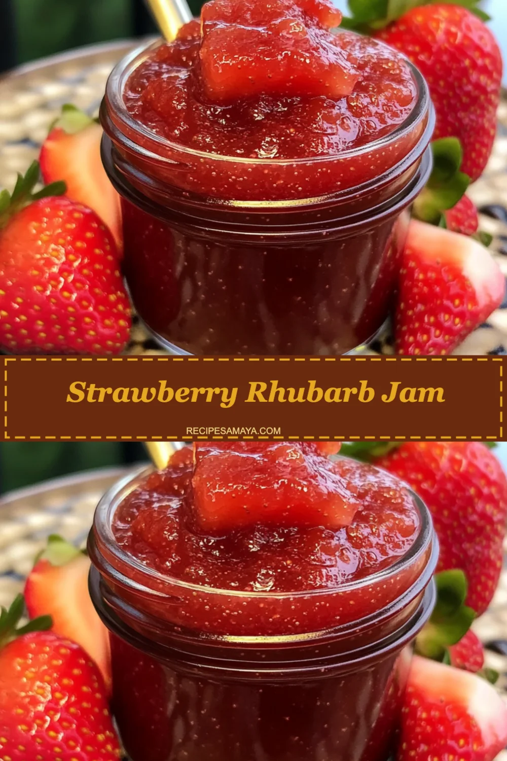 Easy Strawberry Rhubarb Jam Recipe