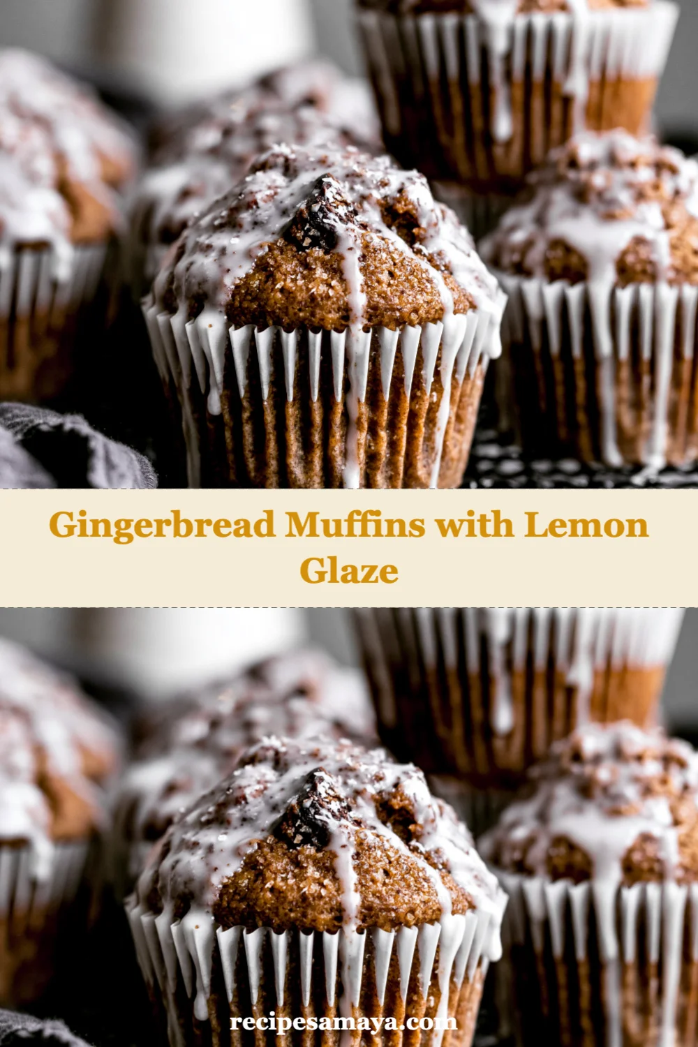 Delicious Gingerbread Muffins with Lemon Glaze You Need to Bake Today!