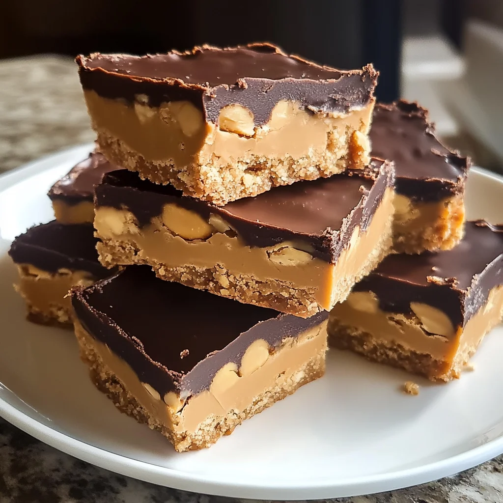 Honey-Roasted Peanut Buckeye Bars Recipe (No Baking Required!)
