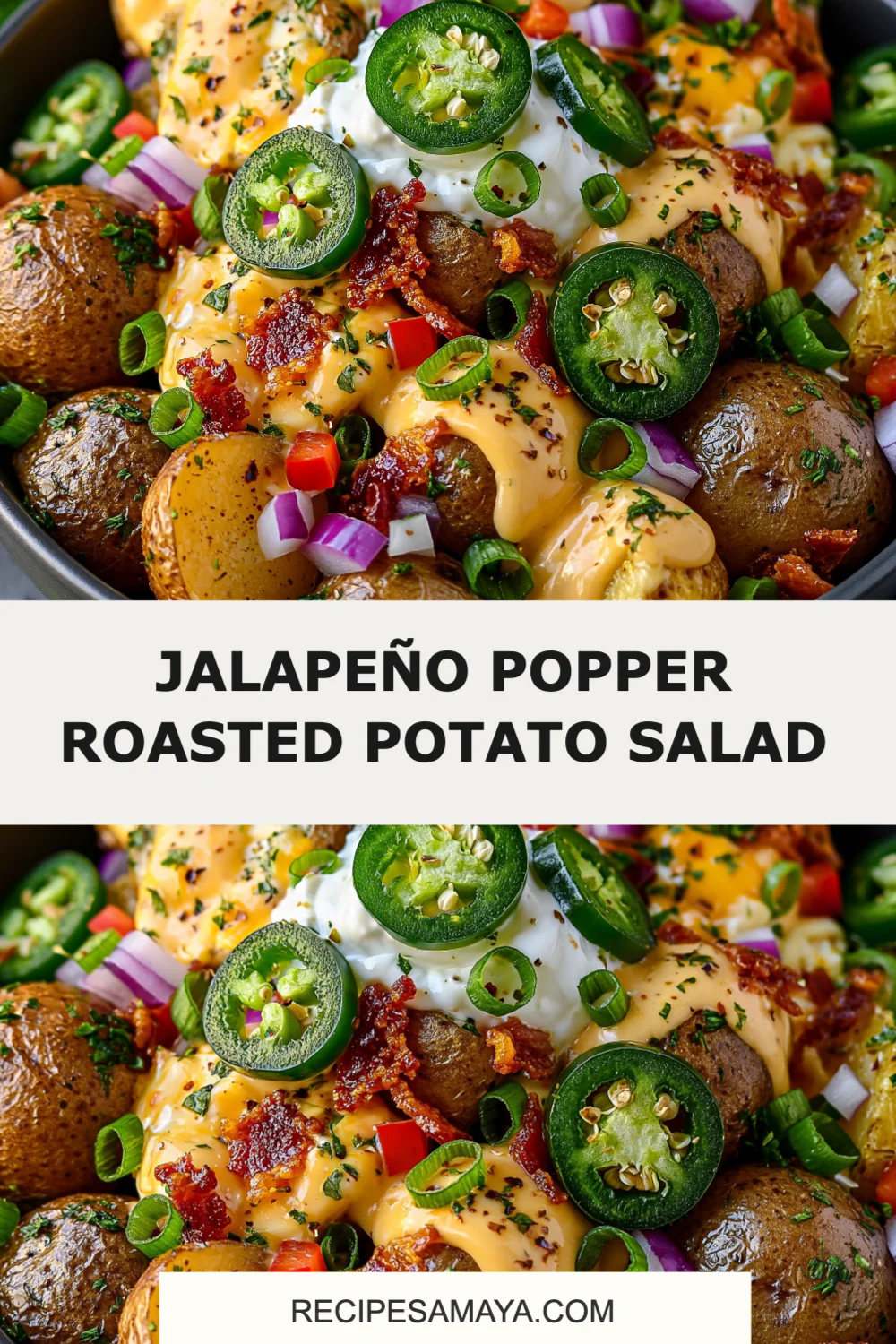 Spice Up Your BBQ with Jalapeño Popper Roasted Potato Salad - A Must-Try Summer Side Dish!
