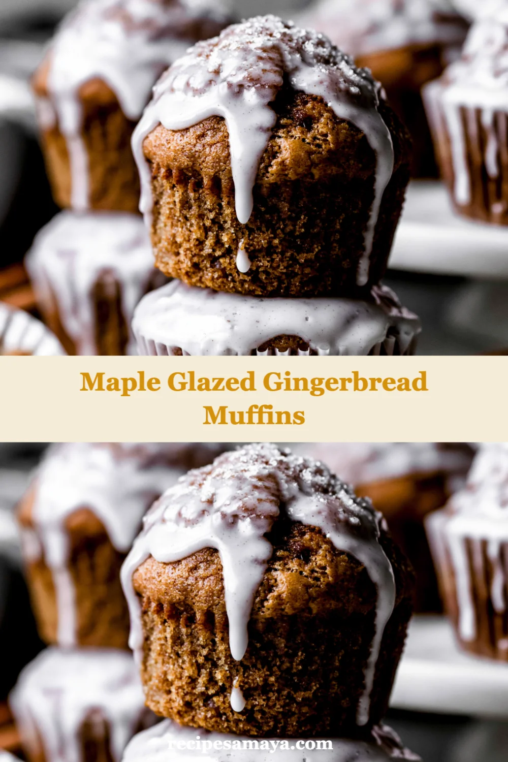 Irresistible Maple Glazed Gingerbread Muffins for Cozy Mornings and Festive Treats!