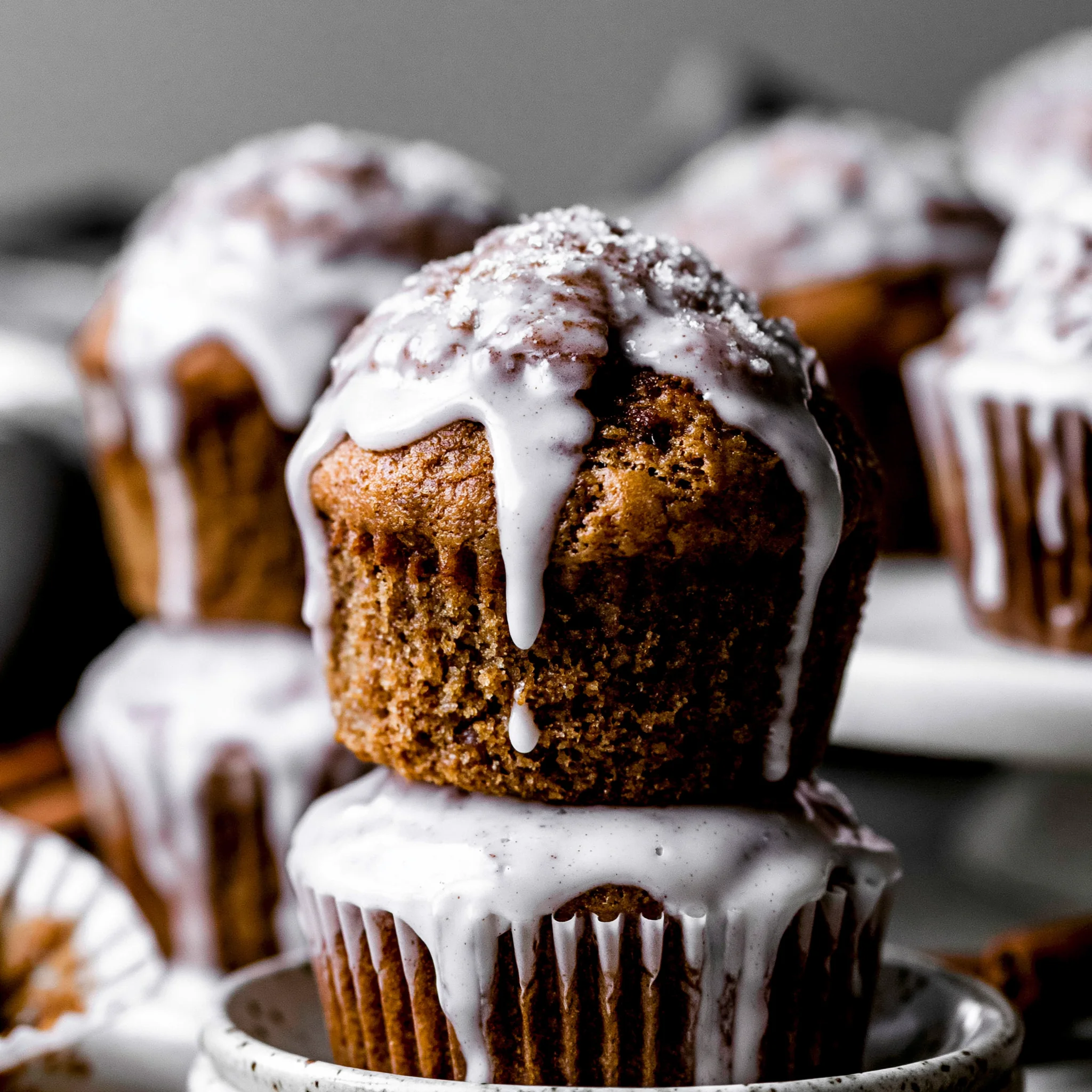 Maple Glazed Gingerbread Muffins Recipe