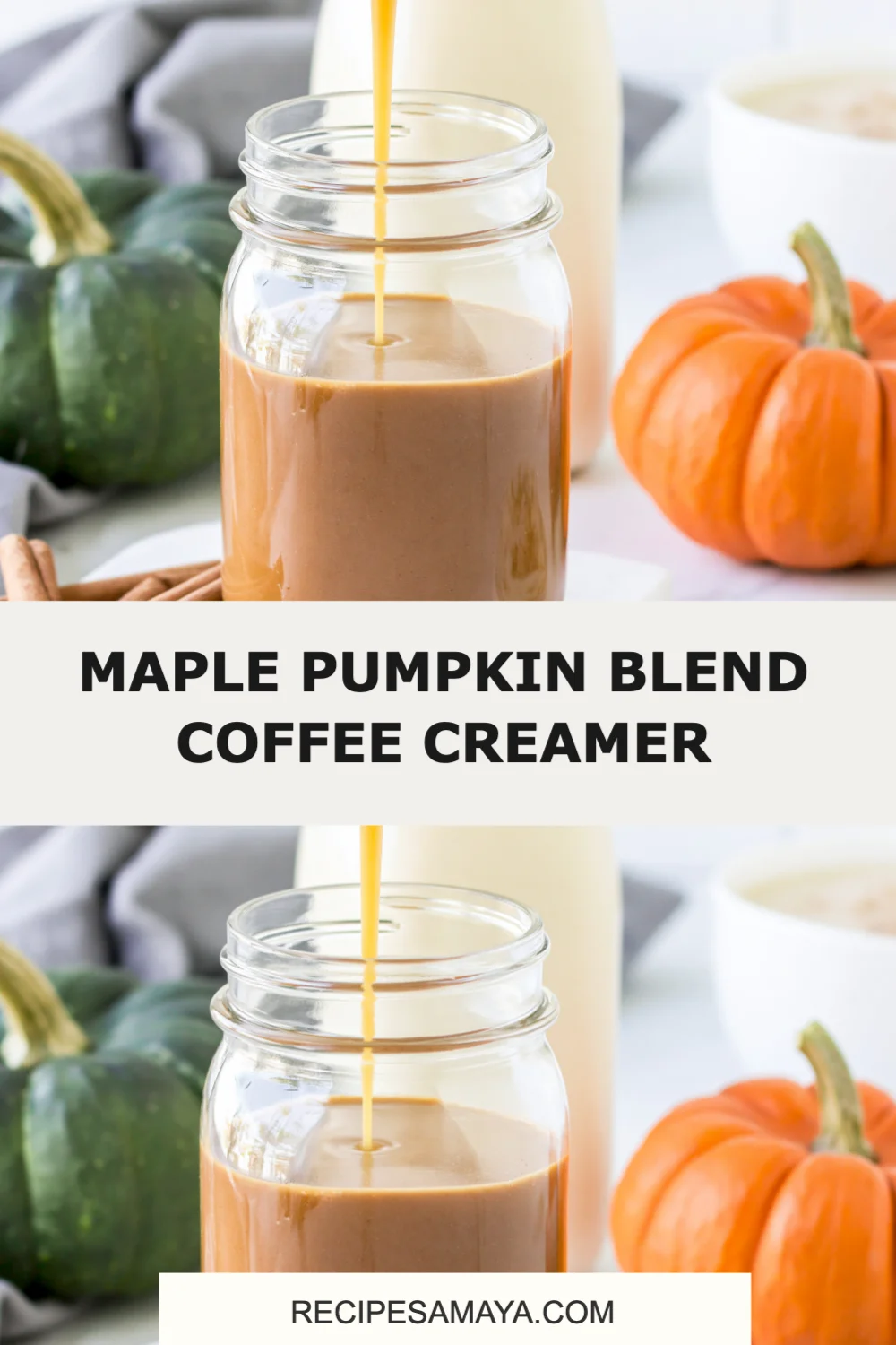 Delight in Homemade Maple Pumpkin Blend Coffee Creamer for Cozy Fall Mornings!