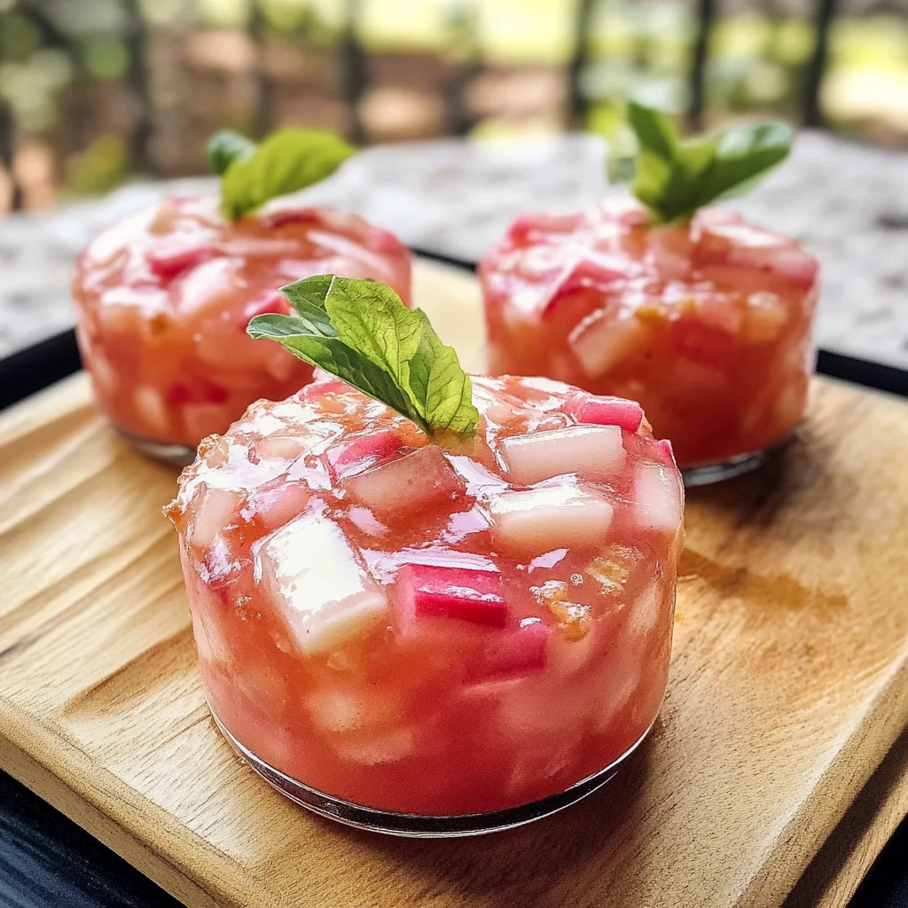 Refreshing Rhubarb Rosewater Mocktail Recipe