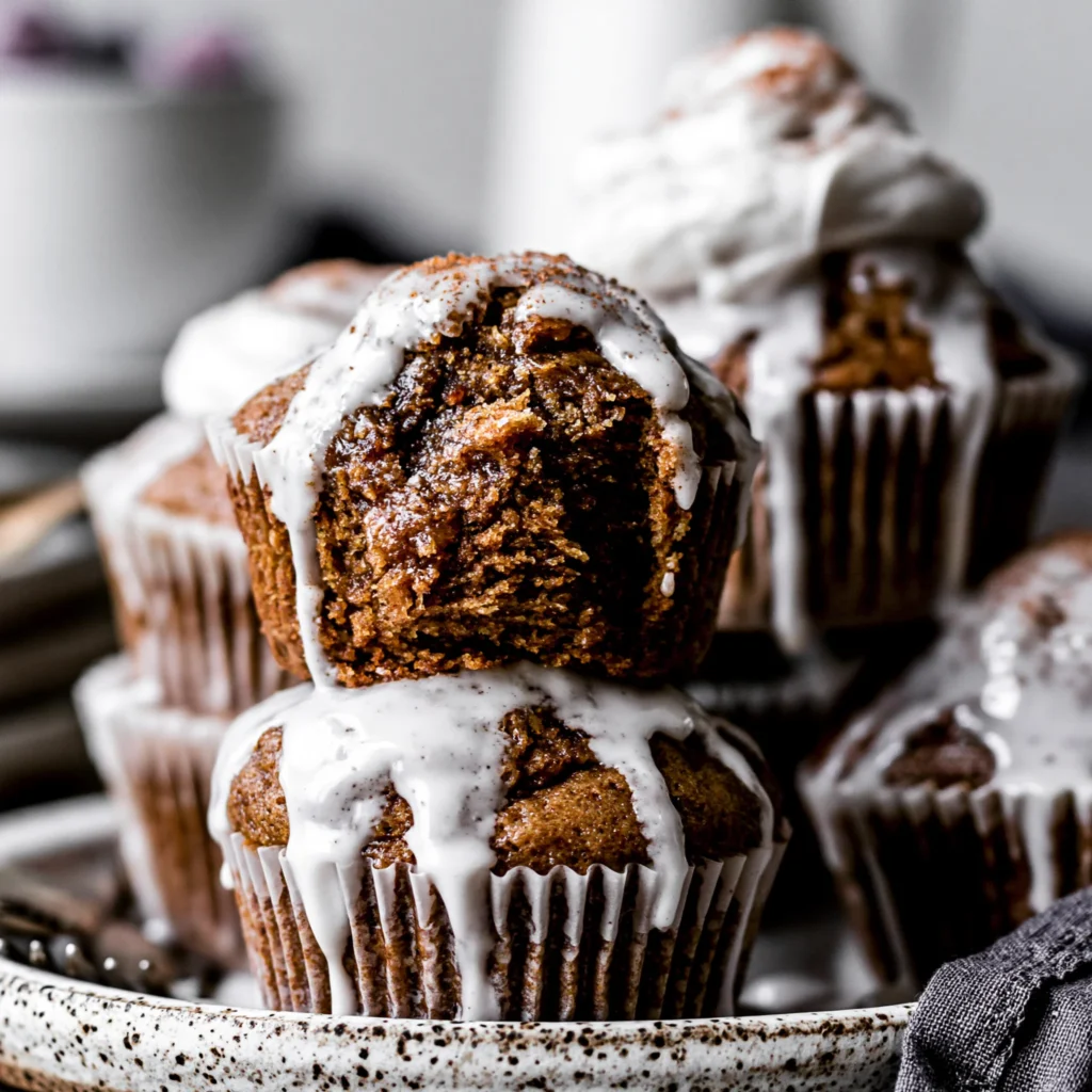 Spiced Gingerbread Muffins with Glaze Recipe