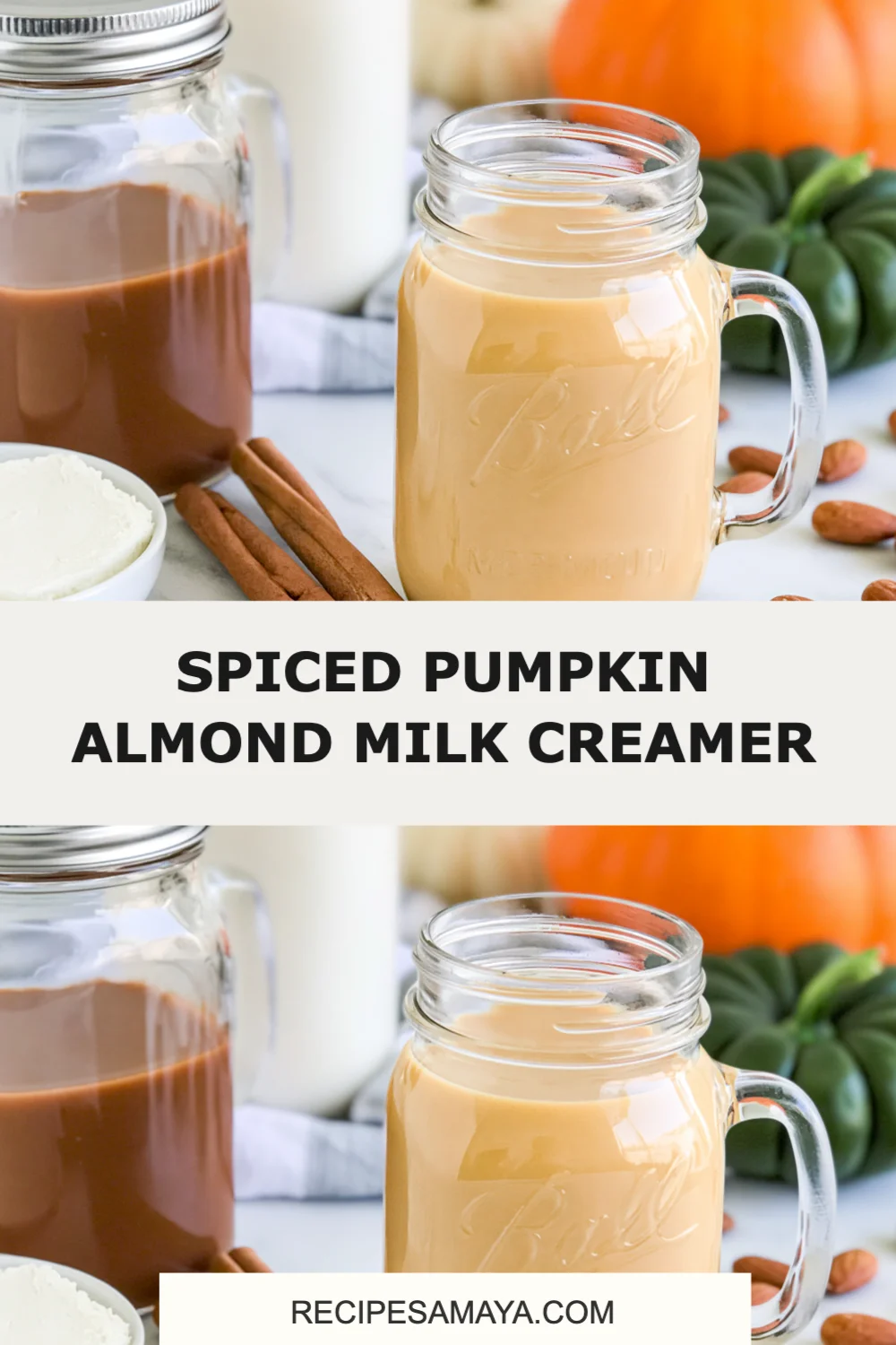 Cozy Up with Homemade Spiced Pumpkin Almond Milk Creamer for Fall Flavors!