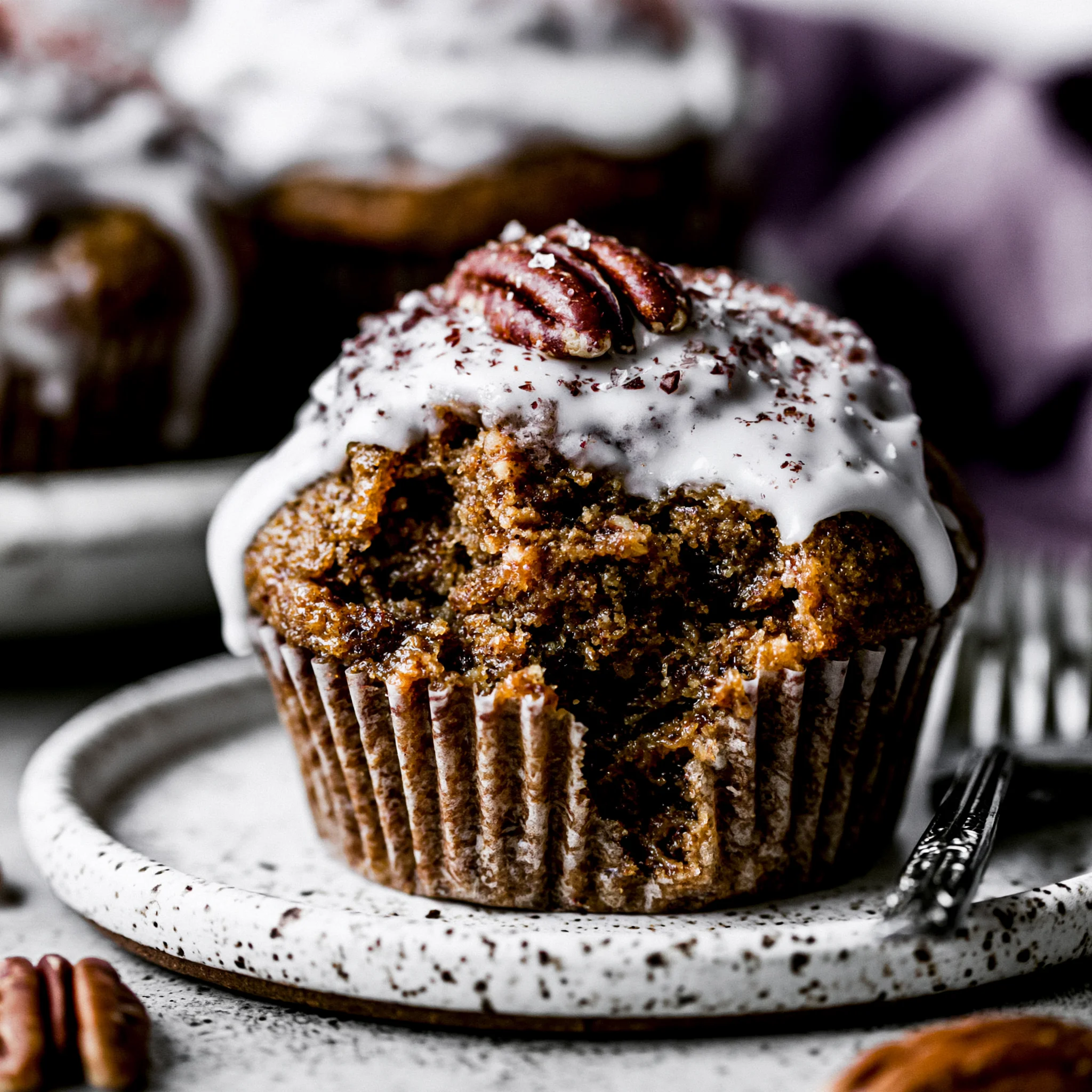 Toasted Pecan Gingerbread Muffins Recipe