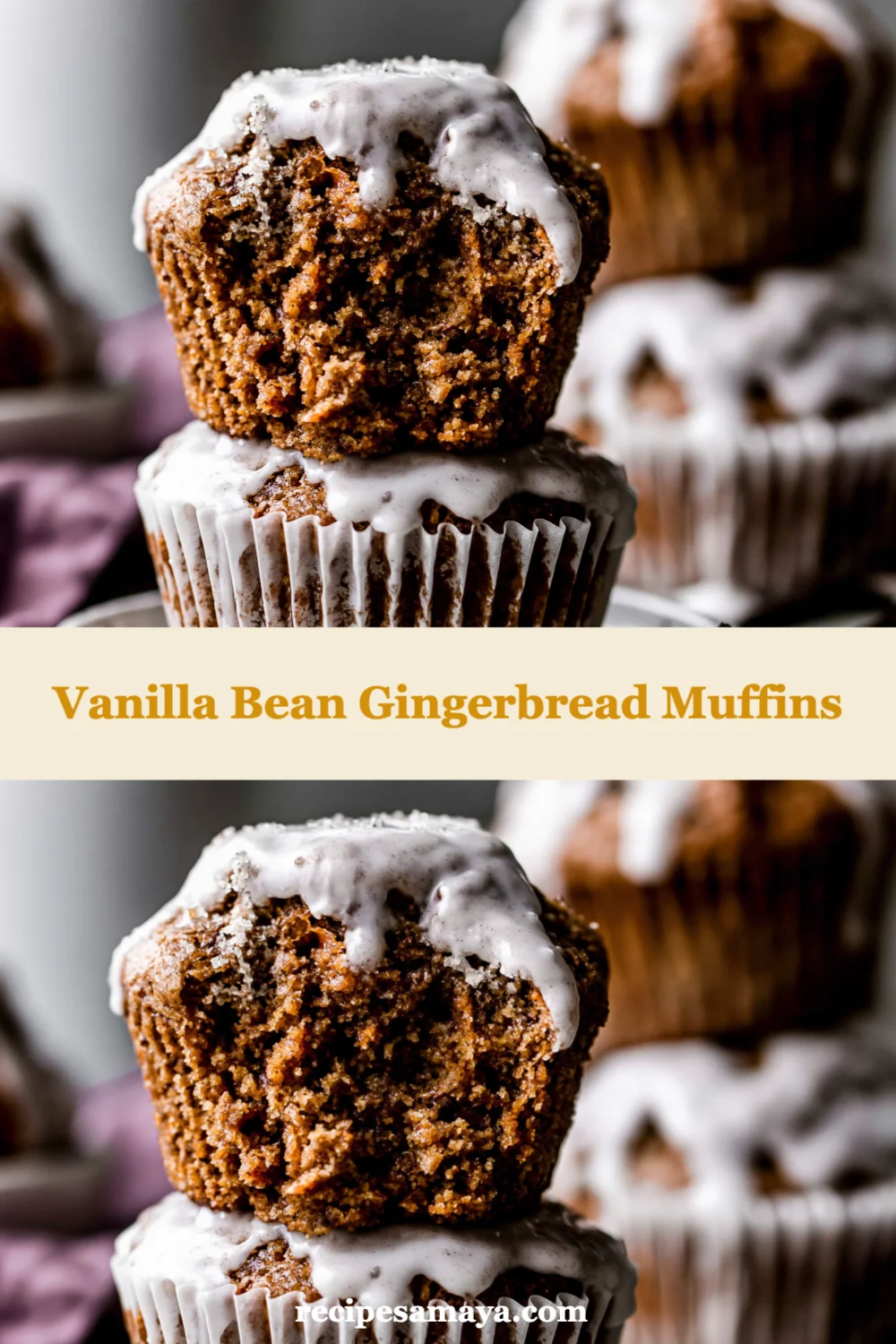 Irresistible Vanilla Bean Gingerbread Muffins for a Cozy Holiday Treat!